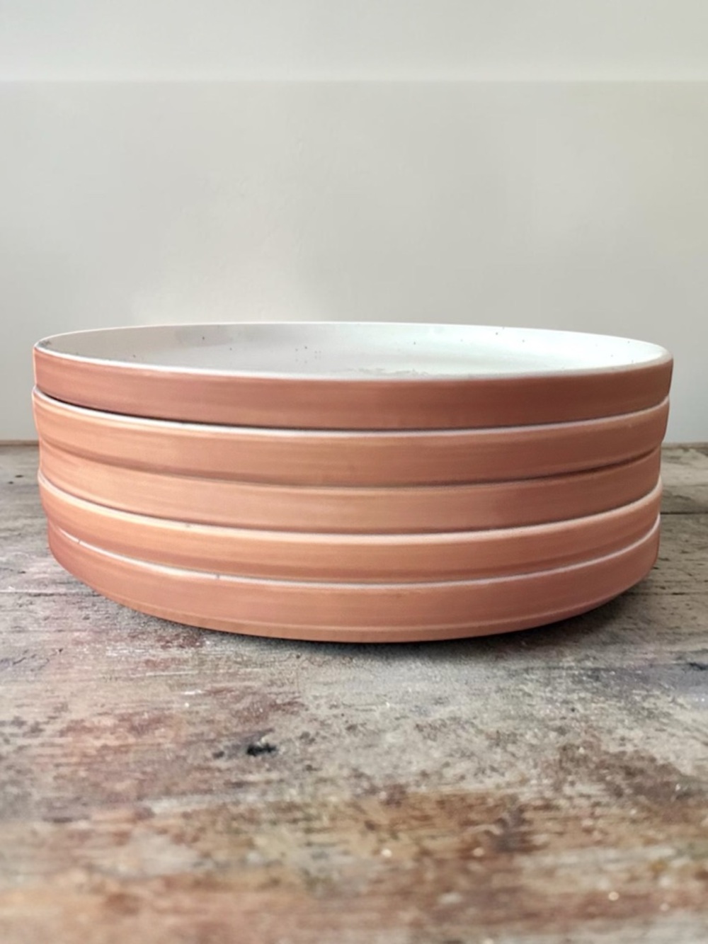 Our Place Set of 5 Speckled Ceramic Plates. 7.5” Diameter